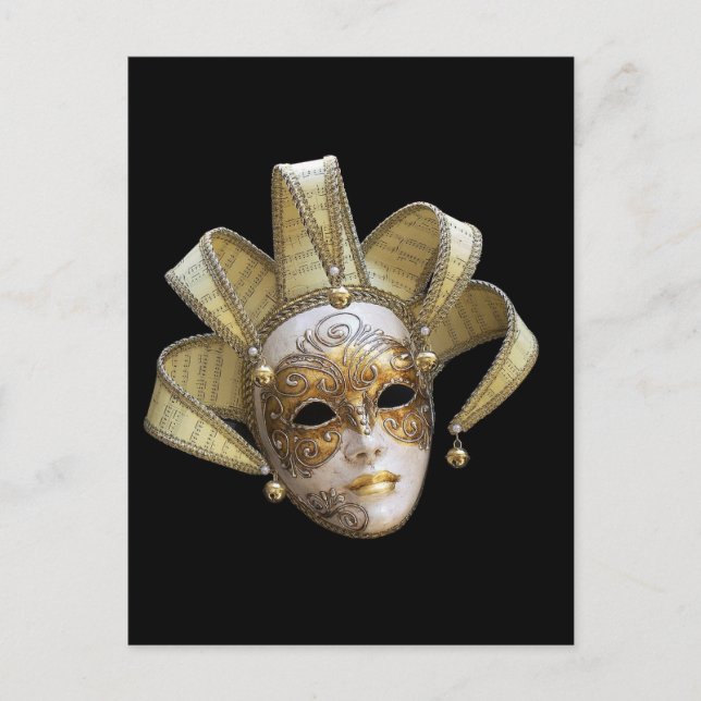 Venezianische Masken Postkarte (Vorderseite)