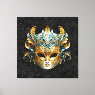 venezianische Maskenballmaske Leinwanddruck