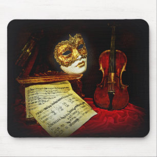 Venezianische Maskensammlung - Musikalische Nacht Mousepad