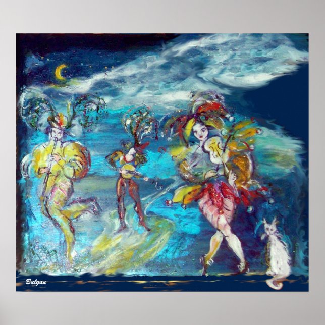 VENEZIANISCHE MASQUERADE / MUSIK IN DER NACHT POSTER (Vorne)