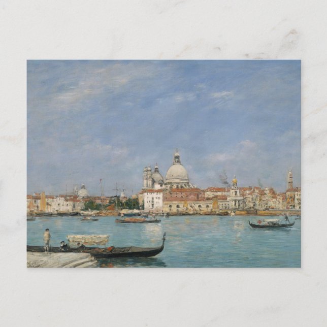 Venezianische Ruhe: Der Canal Grande Postkarte (Vorderseite)