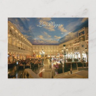 Venezianische Vegas-Erholungsort-Postkarte Postkarte