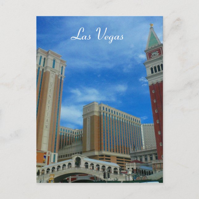 venezianische Vegas Postkarte (Vorderseite)