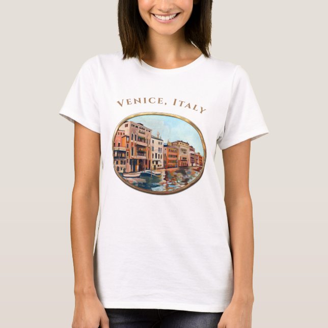 Venezianische Wasserstraße T-Shirt (Vorderseite)