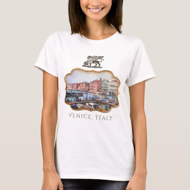 Venezianische Wasserstraße T-Shirt (Vorderseite)