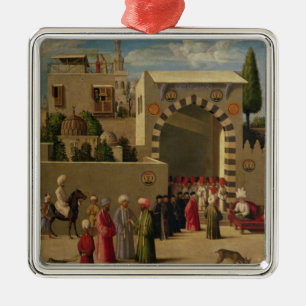 Venezianischen Interview des Botschafters Silbernes Ornament