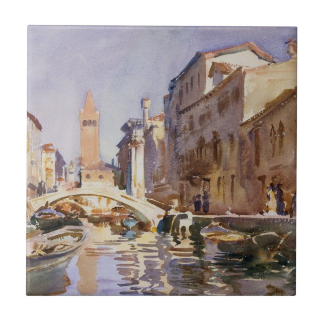 Venezianischer Kanal Fliese (Vorderseite)