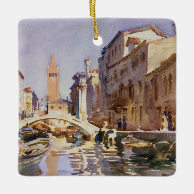Venezianischer Kanal Keramikornament (Vorderseite)