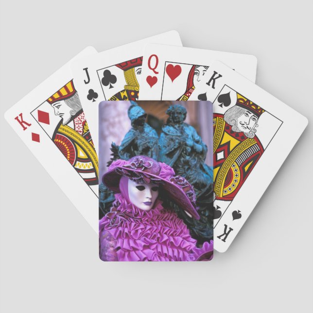 Venezianischer Karneval Spielkarten (Rückseite)