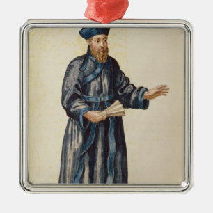 Venezianischer Missionar in der China Ornament Aus Metall
