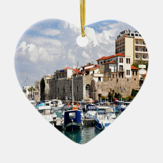 Venezianisches arsenalharbour Iraklio Kreta Keramik Ornament (Vorne)