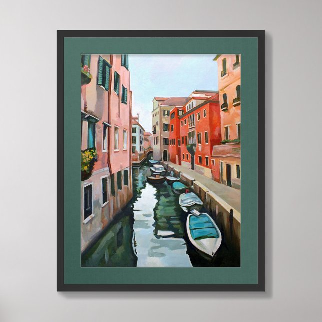 Venezianisches Canal Original Malerei Poster (Von Creator hochgeladen)