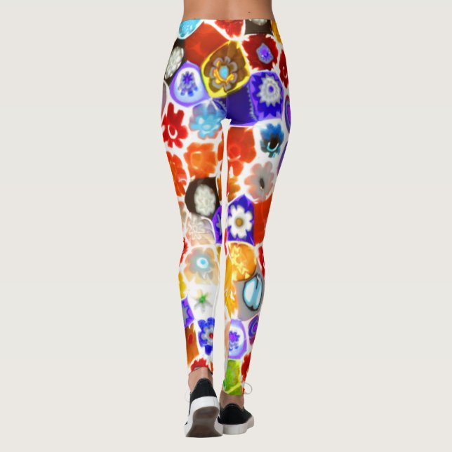 VENEZIANISCHES FLORA-GLAS LEGGINGS (Rückseite)