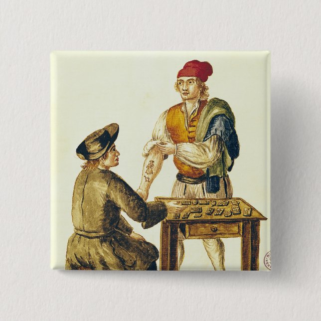 Venezianisches Tattooer Button (Vorderseite)