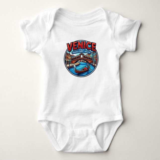 VENEZIG BABY STRAMPLER (Vorderseite)