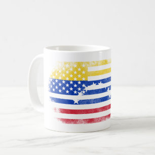Venezolanische amerikanische Flagge   Venezuela Kaffeetasse