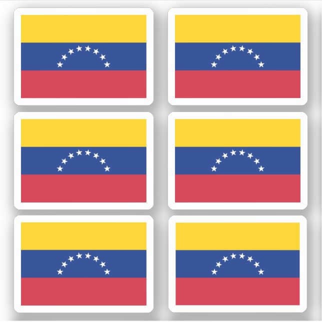 venezolanische Flagge Aufkleber (Vorderseite)