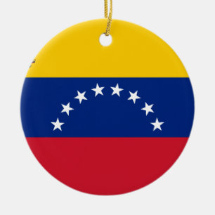 Venezolanische Flagge - Flagge von Venezuela - Keramikornament