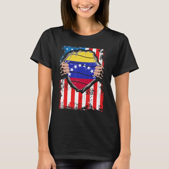 Venezolanische Flagge Patriot Venezuela T-Shirt (Vorderseite)
