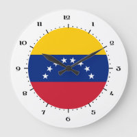 Venezolanische Flagge Wanduhr