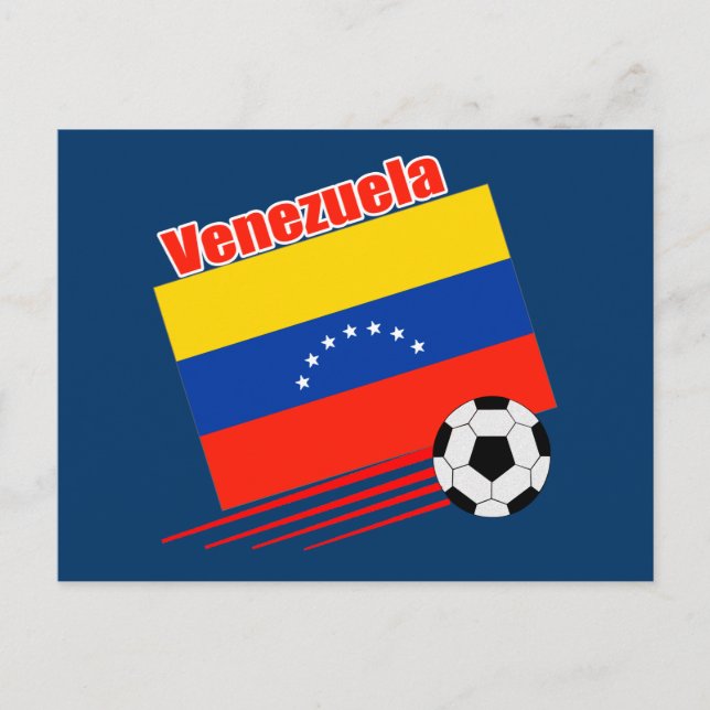 Venezolanische Fußballmannschaft Postkarte (Vorderseite)