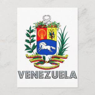 venezolanisches Emblem Postkarte