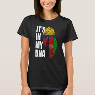 venezolanisches und afghanisches MIX-DNA-Flaggenge T-Shirt