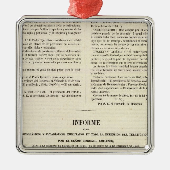 Venezuela 2 ornament aus metall (Vorne)