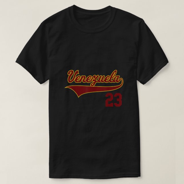 Venezuela Baseball Franela Vinotinto Beisbol 23288 T-Shirt (Design vorne)