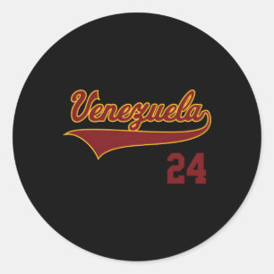 Venezuela Baseball Vinotinto Beisbol Runder Aufkleber
