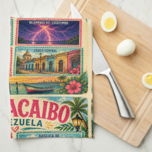 Venezuela Briefmarke Maracaibo Estado Zulia Tropis Geschirrtuch