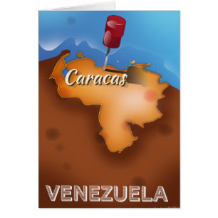 Venezuela, Caracas Vintage Reiseplakat