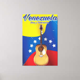 Venezuela Dios y Federación Reiseplakat Leinwanddruck
