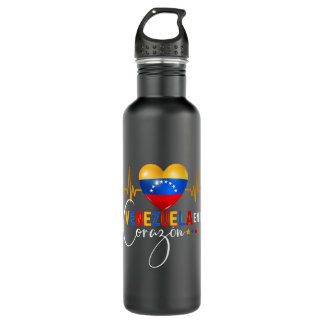 Venezuela en el Corazon Venezuelan Pride Edelstahlflasche