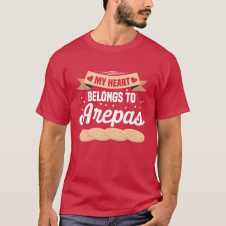 Venezuela Essen Arepasraditionelles Essen Mädchen T-Shirt