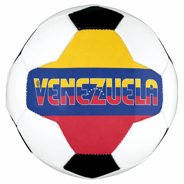 Venezuela Flag Adortable Patriotic Fußball (Vorderseite)