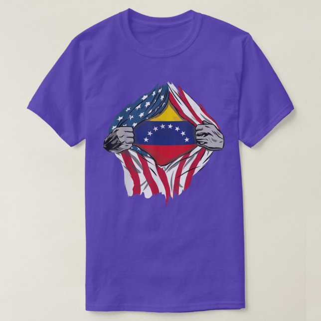 Venezuela Flag Bandera  T-Shirt (Design vorne)