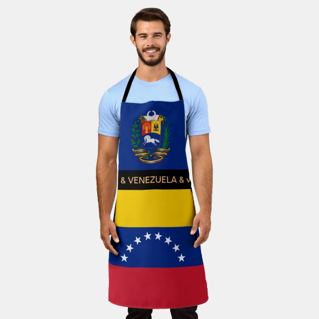 Venezuela Flag Schürze, Venezuela Koch Küche Schürze (Getragen)