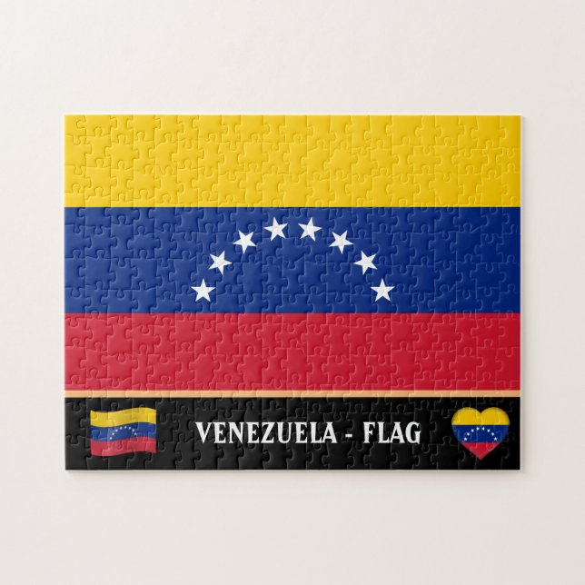 Venezuela Flag & venezolanisches Land / Venezuela (Horizontal)