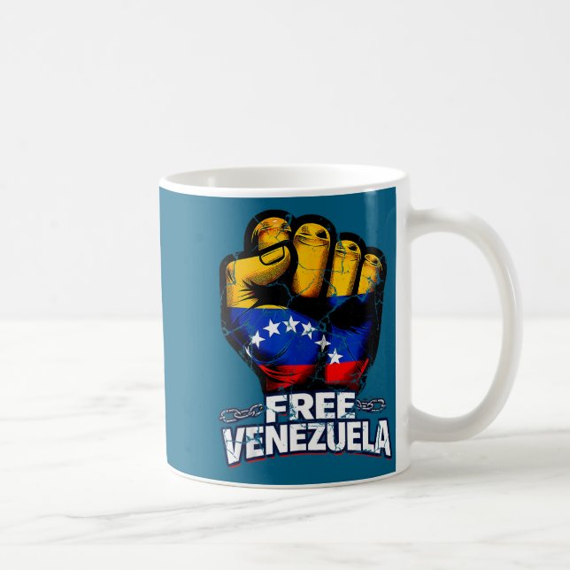 Venezuela Flag Venezuela Libre 2026  Kaffeetasse (Rechts)