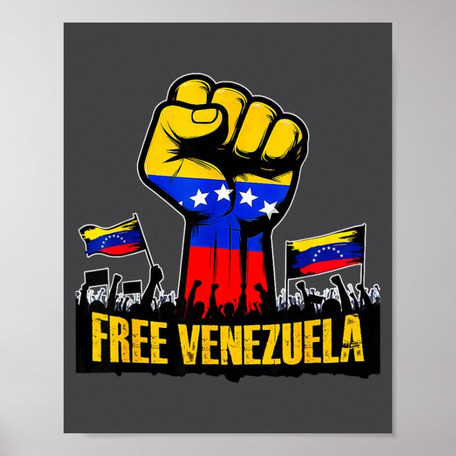Venezuela Flag Venezuela Libre 2026  Poster (Vorne)