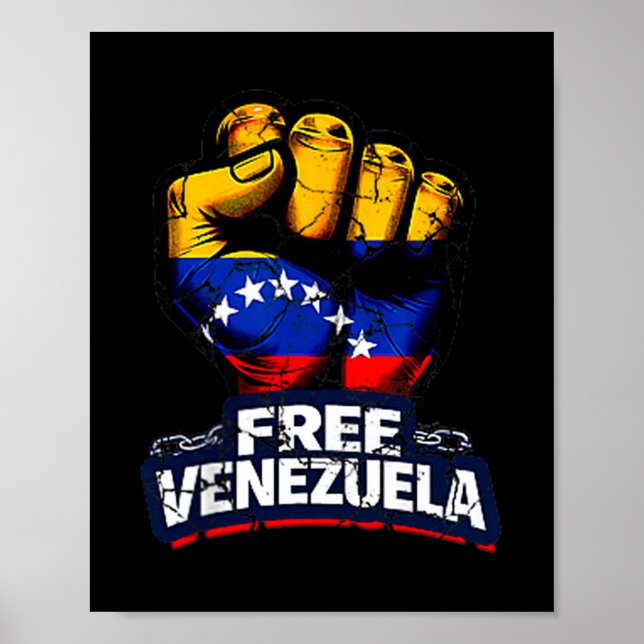 Venezuela Flag Venezuela Libre 2026  Poster (Vorne)