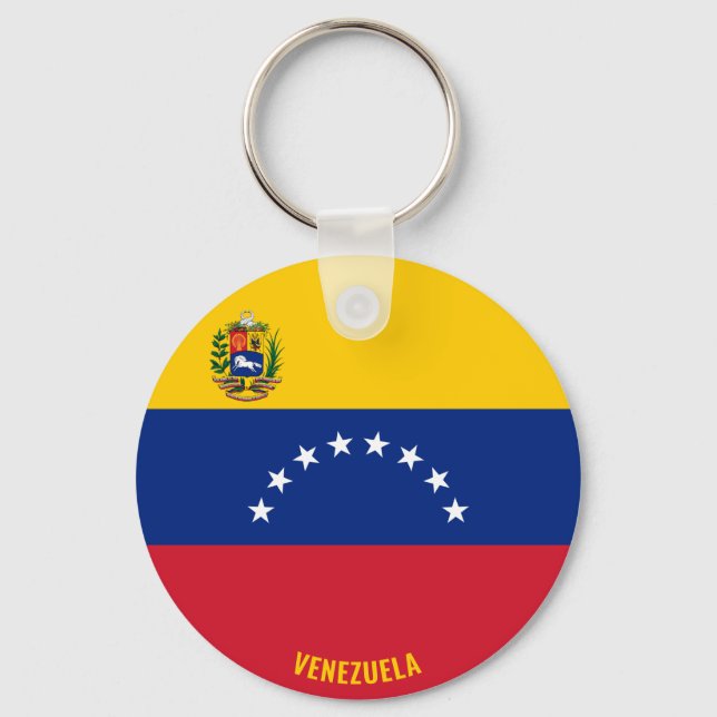 Venezuela Flagge Charming Patriotic Schlüsselanhänger (Vorderseite)