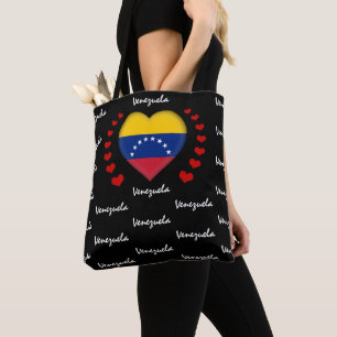 Venezuela-Flagge, Herz-Venezuela-Flagge, Mode und Tasche