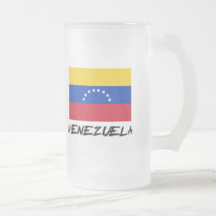 Venezuela-Flagge Mattglas Bierglas
