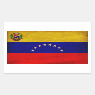 Venezuela-Flagge Rechteckiger Aufkleber