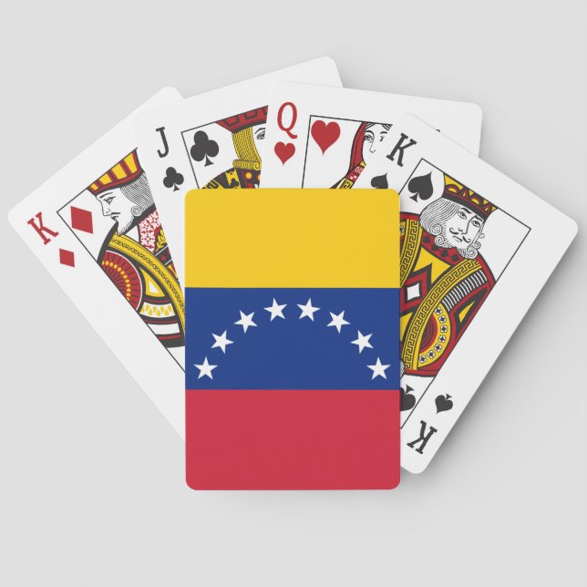 Venezuela-Flagge Spielkarten (Rückseite)