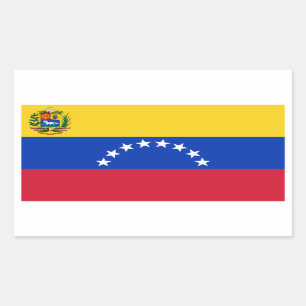 Venezuela-Flaggen-Rechteck-Aufkleber Rechteckiger Aufkleber