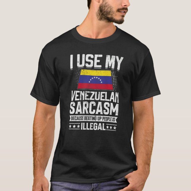 Venezuela Flaggen Souvenirs für Venezolaner Männer T-Shirt (Vorderseite)