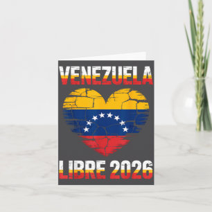Venezuela Frei 2026 Venezuela Herz Flagge Karte